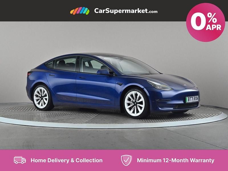 Blue Used 2021 Tesla Model 3 Long Range Sedan | £25,897 - Image 1/4