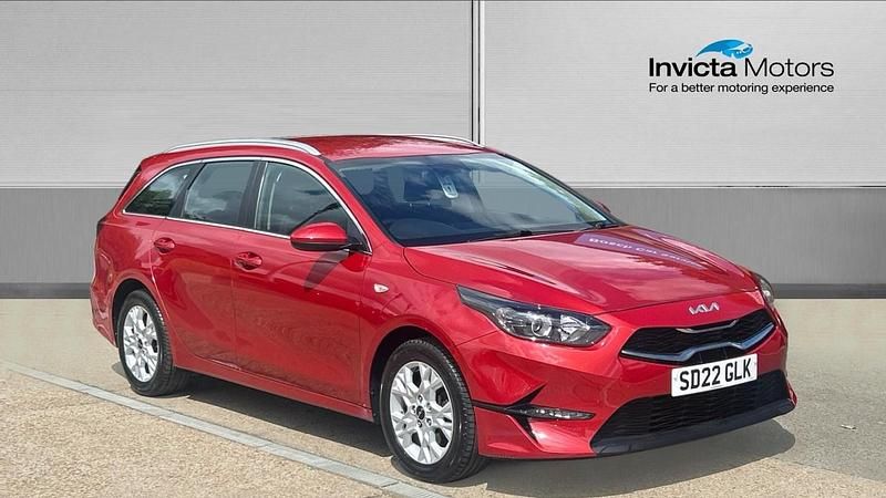 Red Used 2022 Kia Ceed 2 Estate | £11,999 (Fair price) - Image 1/4