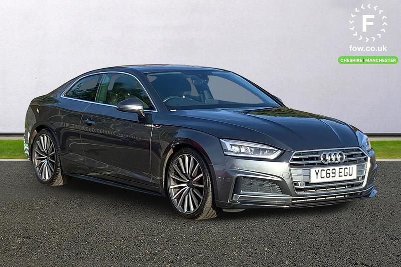 Grey Used 2019 Audi A5 S-Line Coupe | £16,499 (Good price) - Image 1/4