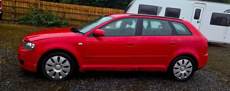 Used Audi A3 105 HP (77 kW) 2007 Red Hatchback