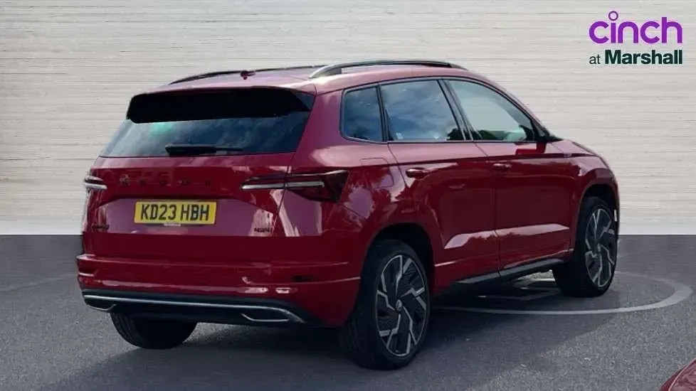 Used Skoda Karoq SportLine 190 HP (139 kW) 2023 Red SUV