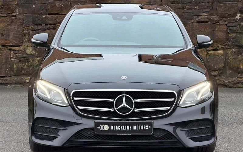 Used Mercedes E220 AMG line 194 HP (142 kW) 2019 Black Sedan