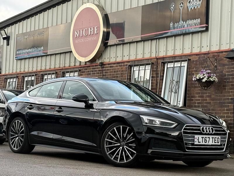 Black Used 2017 Audi A5 Sportback S-Line Hatchback | £13,990 (Expensive) - Image 1/4