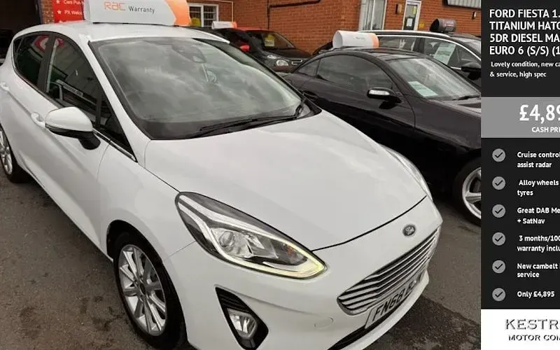 Used Ford Fiesta Titanium 120 HP (88 kW) 2018 Hatchback