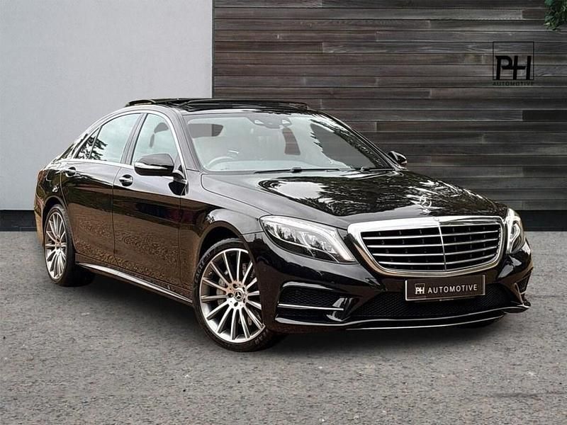 Black Used 2015 Mercedes S350L AMG line Sedan | £19,740 (Fair price) - Image 1/4