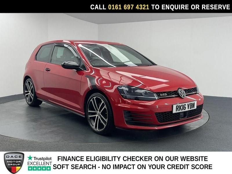 Used VW Golf VII GTD 150 HP (110 kW) 2016 Red Hatchback