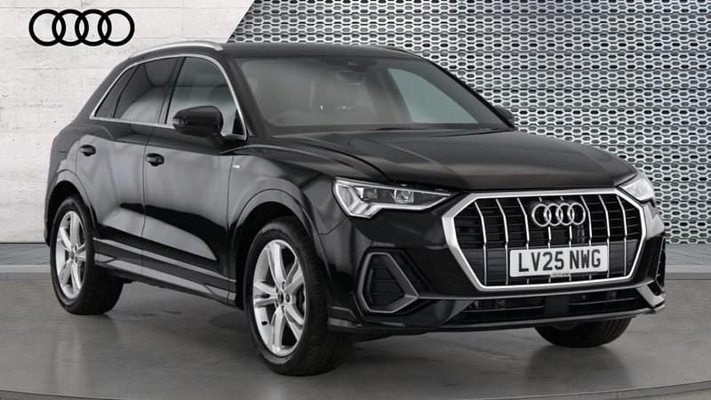 Black Used 2025 Audi Q3 S-Line SUV | £32,190 (Fair price) - Image 1/4