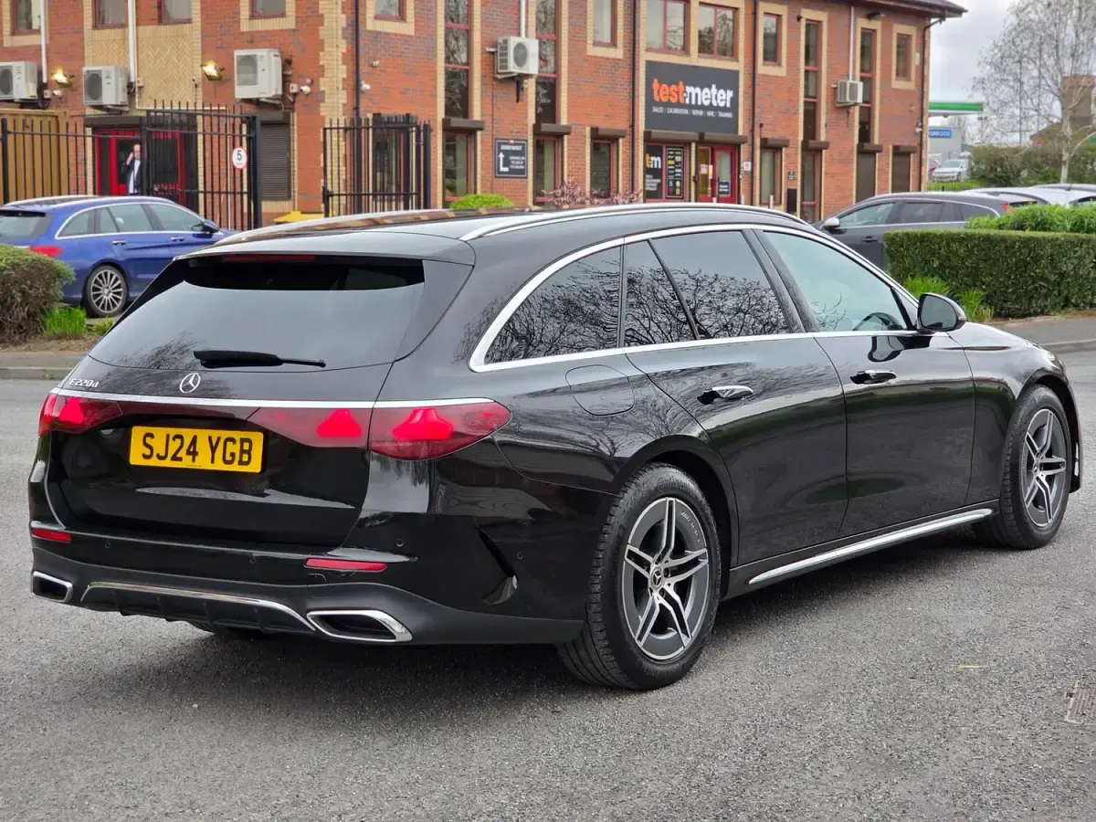 Used Mercedes E220 AMG line 2024 Black Estate