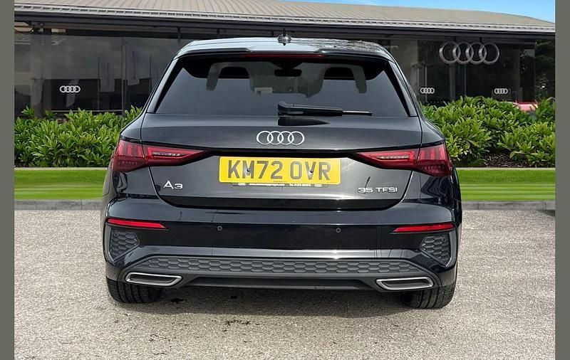 Used Audi A3 S-Line 147 HP (108 kW) 2022 Black Sedan