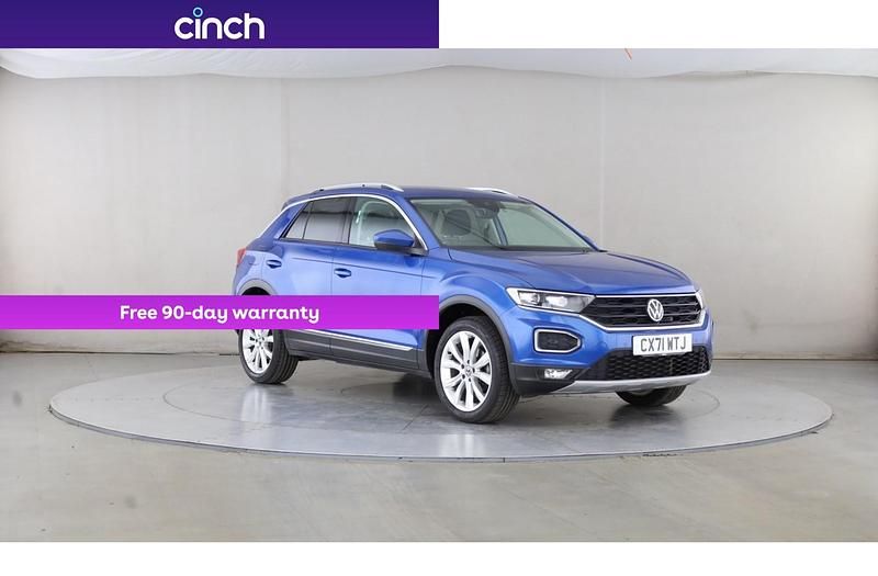 Blue Used 2021 VW T-Roc SEL SUV | £20,399 (Fair price) - Image 1/3