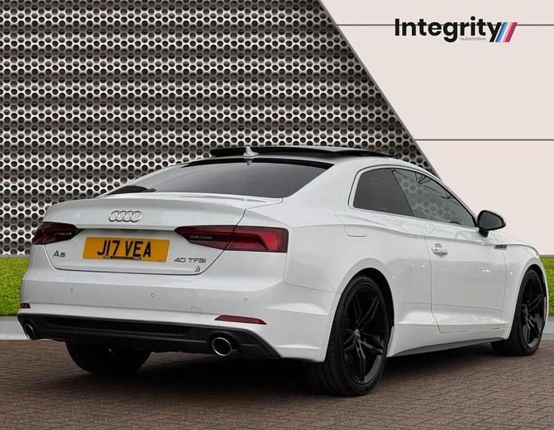 Used Audi A5 S-Line 190 HP (139 kW) 2019 White Coupe