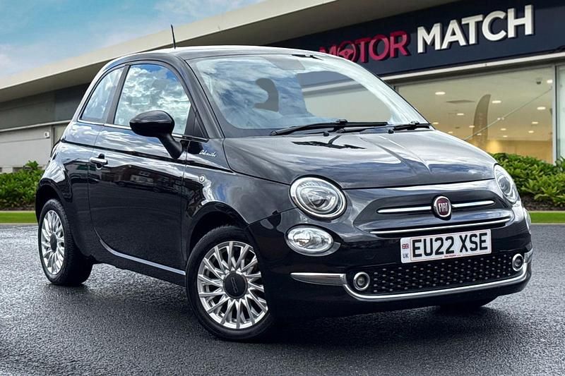 Black Used 2022 Fiat 500 Dolcevita Hatchback | £9,695 (Fair price) - Image 1/4