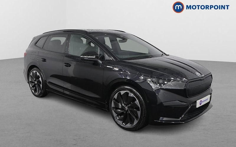 Black Used 2022 Skoda Enyaq iV SportLine SUV | £27,999 (Fair price) - Image 1/4