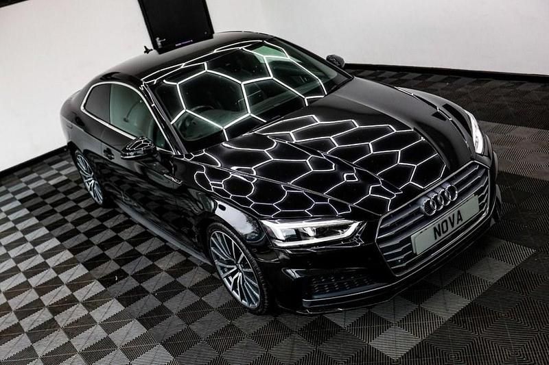 Used Audi A5 S-Line 150 HP (110 kW) 2019 Black Coupe