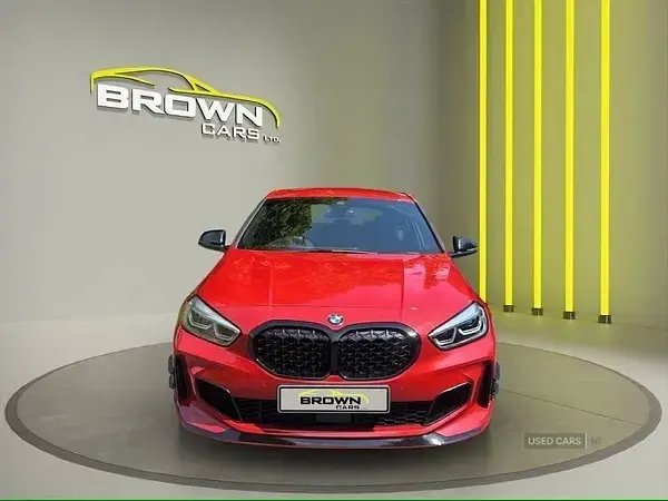 Used BMW M135 M Sport 301 HP (221 kW) 2021 Red Hatchback