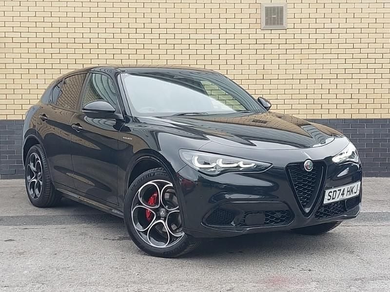 Black New 2024 Alfa Romeo Stelvio Veloce SUV | £42,698 (Fair price) - Image 1/4
