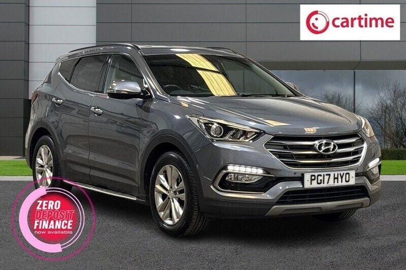 Silver Used 2017 Hyundai Santa Fe Premium SUV | £15,499 (Fair price) - Image 1/3