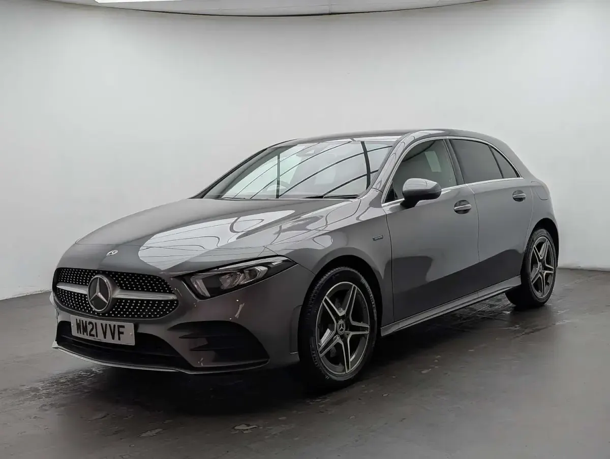 Used Mercedes A250 AMG line 214 HP (157 kW) 2021 Grey Hatchback