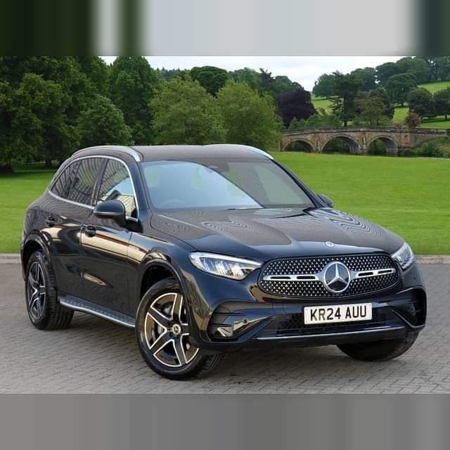 Obsidian black metallic Used 2024 Mercedes GLC300 AMG line Estate | £46,900 (Fair price) - Image 1/4