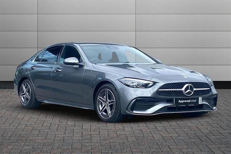 Grey Used 2024 Mercedes C300e AMG line Sedan | £36,550 (Good price) - Image 1/4