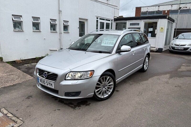 Silver Used 2010 Volvo V50 SE Lux Estate | £5,995 (Fair price) - Image 1/1