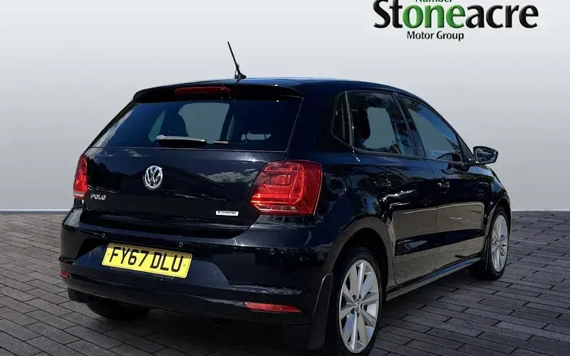Used VW Polo Edition 75 HP (55 kW) 2017 Black Hatchback