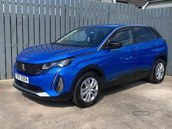 Blue Used 2022 Peugeot 3008 Active Premium Hatchback | £15,995 (Fair price) - Image 1/4