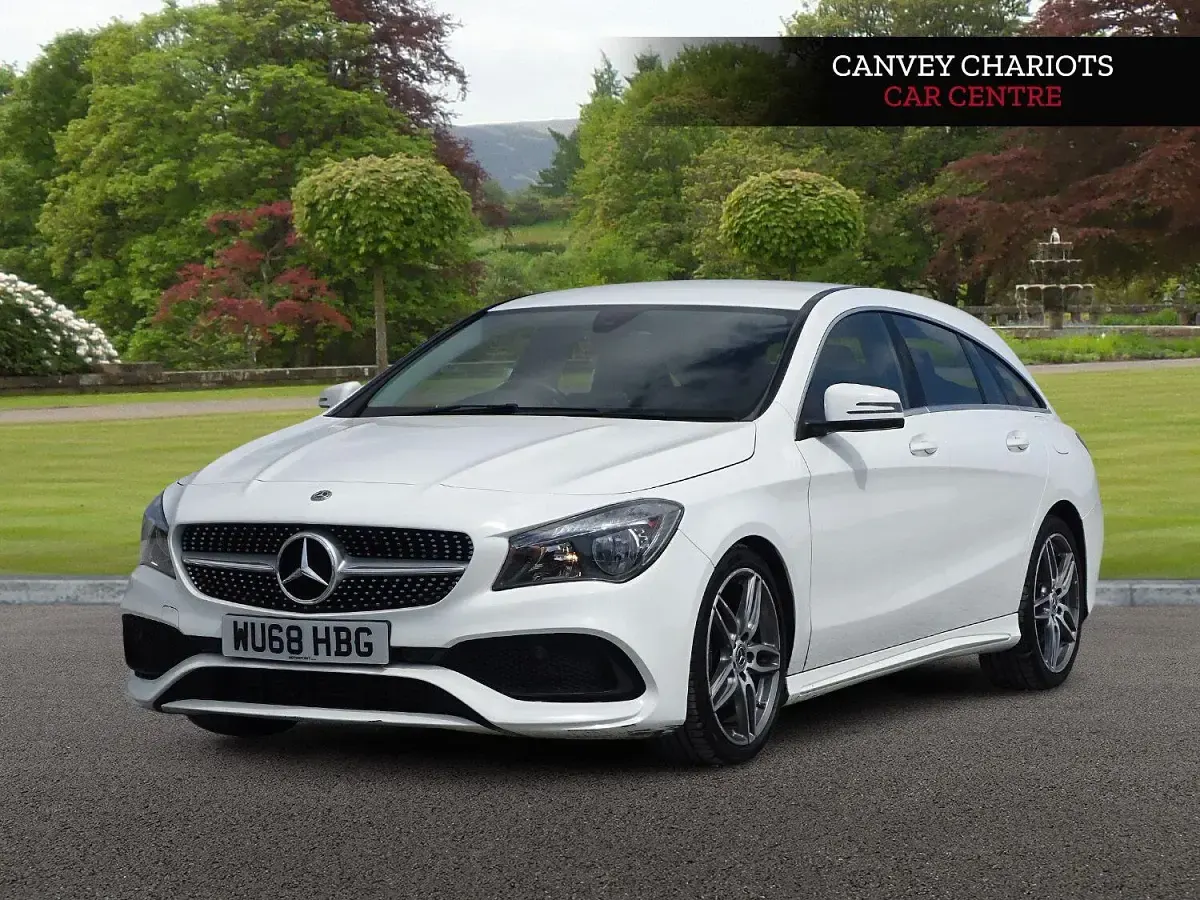 Used Mercedes CLA200 Shooting Brake AMG line 156 HP (114 kW) 2018 White Estate