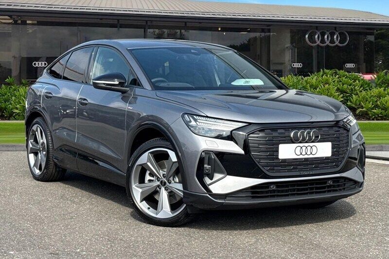 Grey New 2025 Audi Q4 Sportback e-tron Black Edition SUV | £48,805 (Super price) - Image 1/4