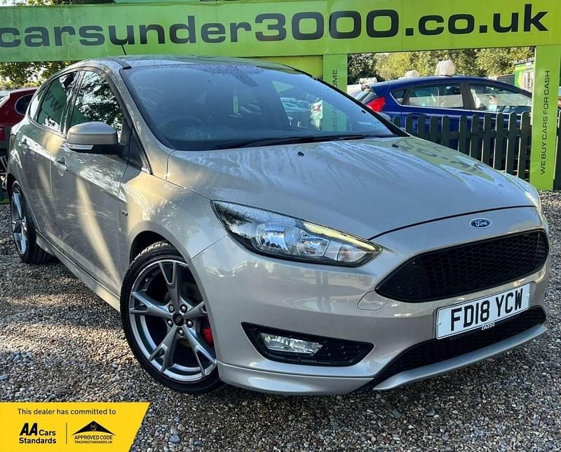 Silver Used 2018 Ford Focus ST-Line X Hatchback | £6,850 (Good price) - Image 1/4