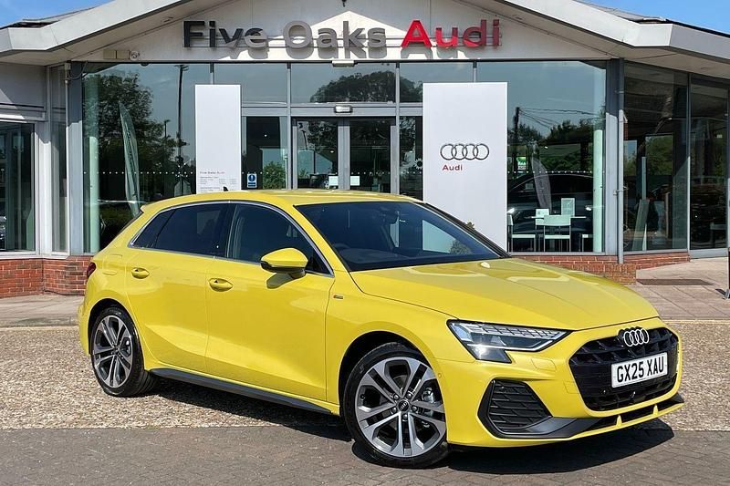Yellow Used 2025 Audi A3 Sportback S-Line Hatchback | £30,240 (Expensive) - Image 1/4