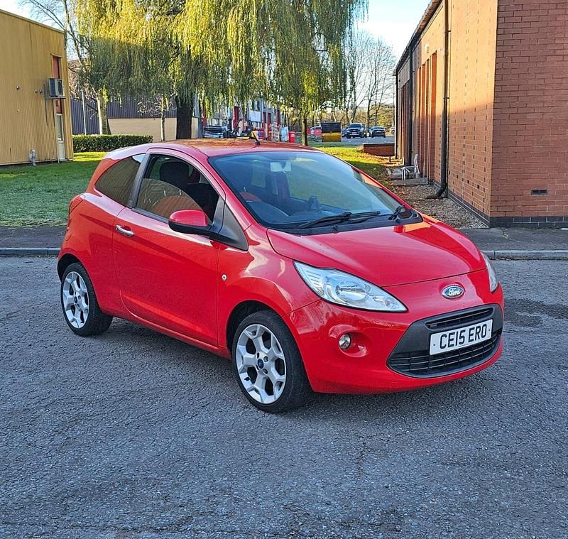 Red Used 2015 Ford Ka Titanium Hatchback | £2,490 (Good price) - Image 1/4