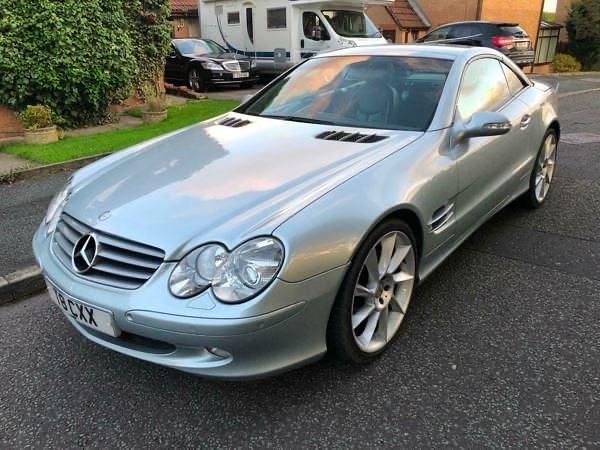 Used Mercedes SL500 2002 Silver Cabriolet