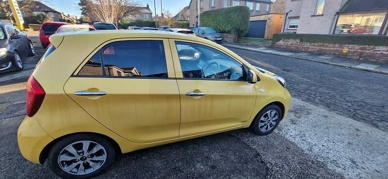 Used Kia Picanto 68 HP (50 kW) 2016 Yellow Hatchback
