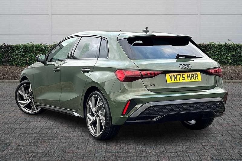 Used Audi A3 Black Edition 2026 District green, metallic Hatchback