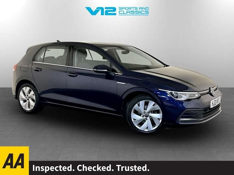 Used VW Golf VIII Style 150 HP (110 kW) 2021 Blue Hatchback