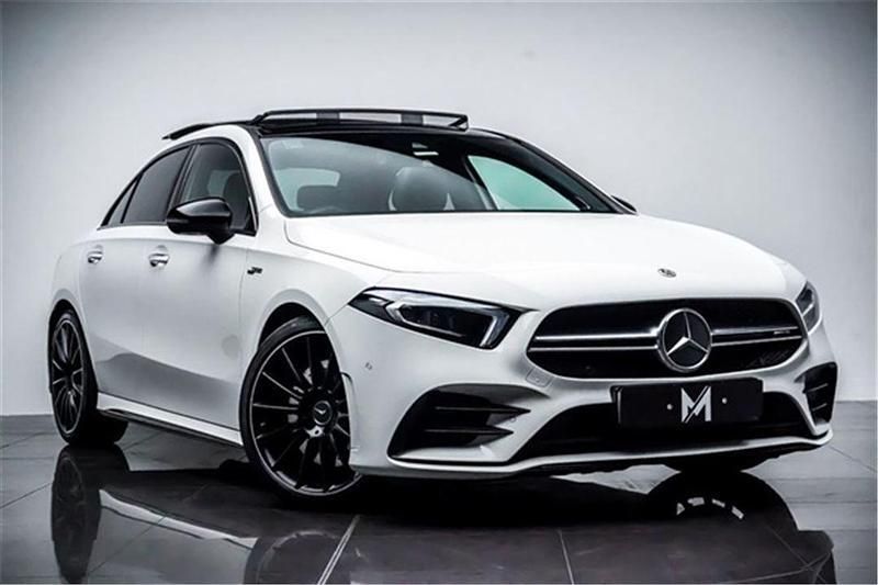 White Used 2020 Mercedes A35 AMG Premium Plus Sedan | £29,795 (Fair price) - Image 1/4