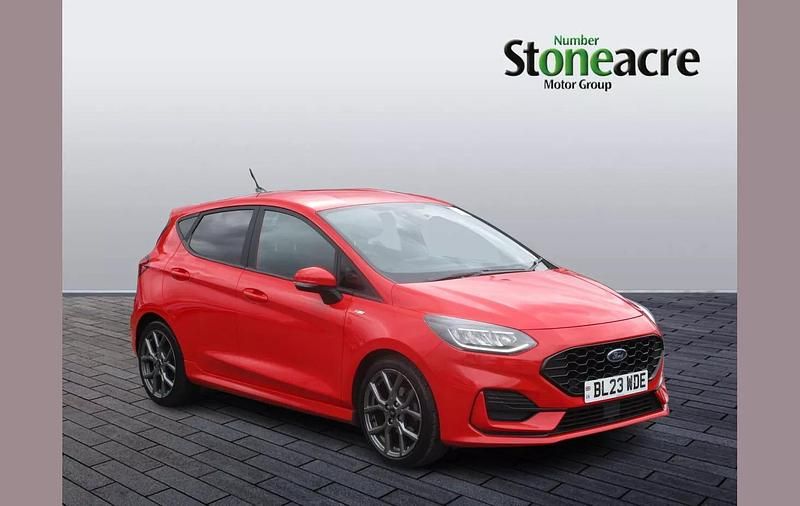 Red Used 2023 Ford Fiesta ST-Line Hatchback | £16,990 (Expensive) - Image 1/4
