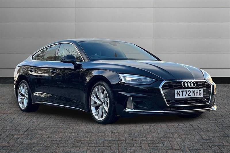 Brilliant black Used 2022 Audi A5 Sport Hatchback | £23,750 (Good price) - Image 1/4