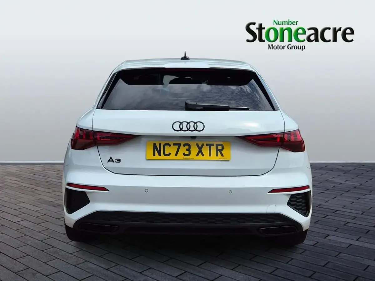 Used Audi A3 Black Edition 150 HP (110 kW) 2023 White Sedan