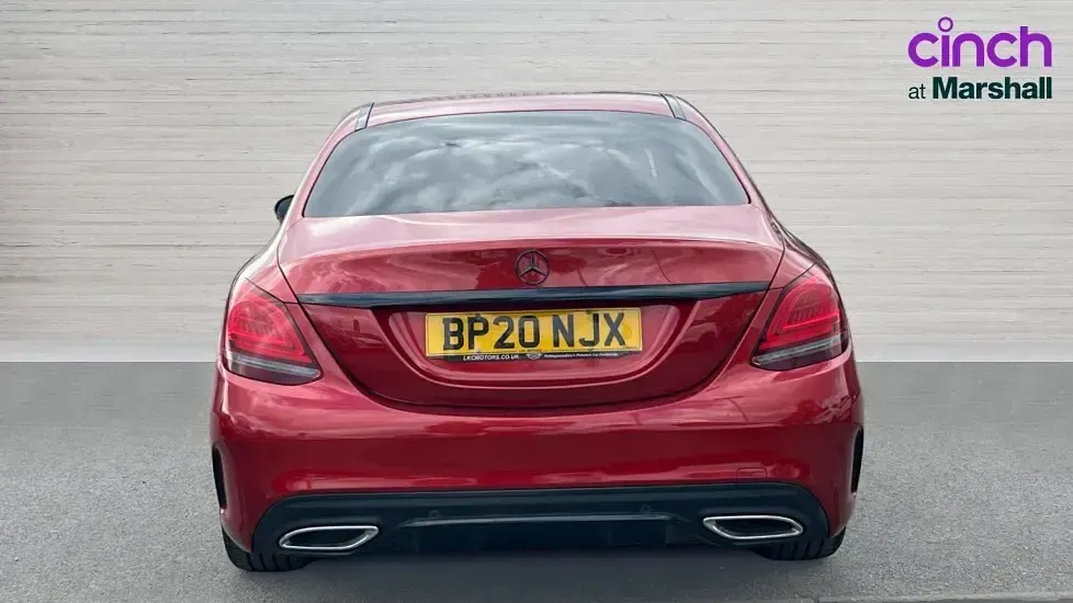 Used Mercedes C300 AMG line 245 HP (180 kW) 2020 Red