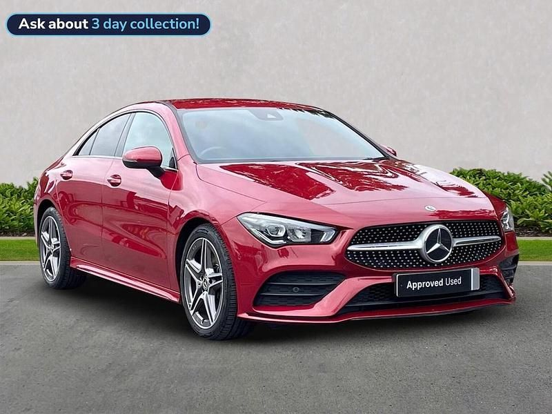 Red Used 2022 Mercedes CLA200 AMG line | £23,499 - Image 1/4
