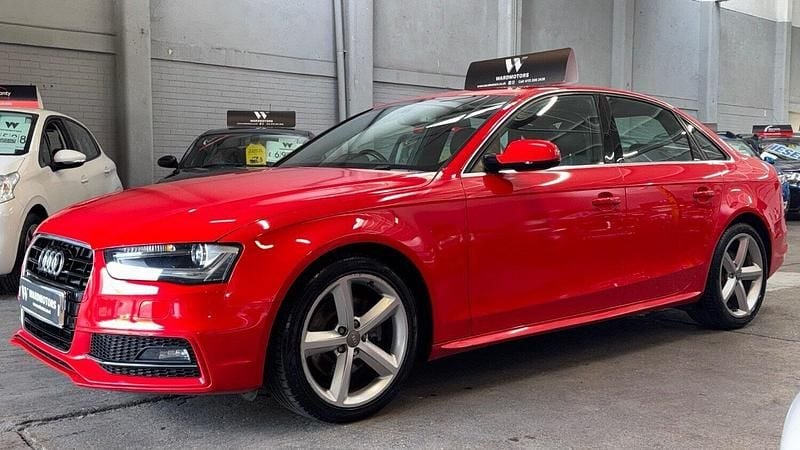 Red Used 2013 Audi A4 S-Line Sedan | £7,497 (Fair price) - Image 1/4