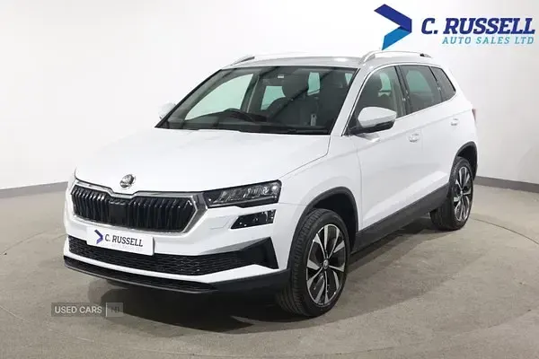 Gebraucht Skoda Karoq SE L 150 PS (110 kW) 2023 Weiß SUV