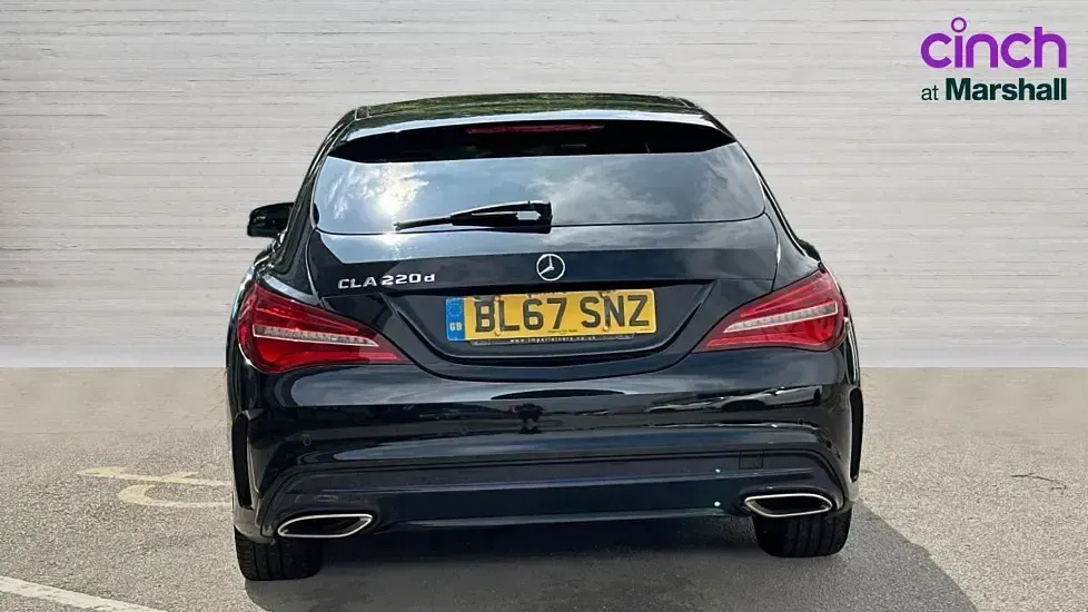 Used Mercedes CLA220 AMG line 177 HP (130 kW) 2018 Black Coupe