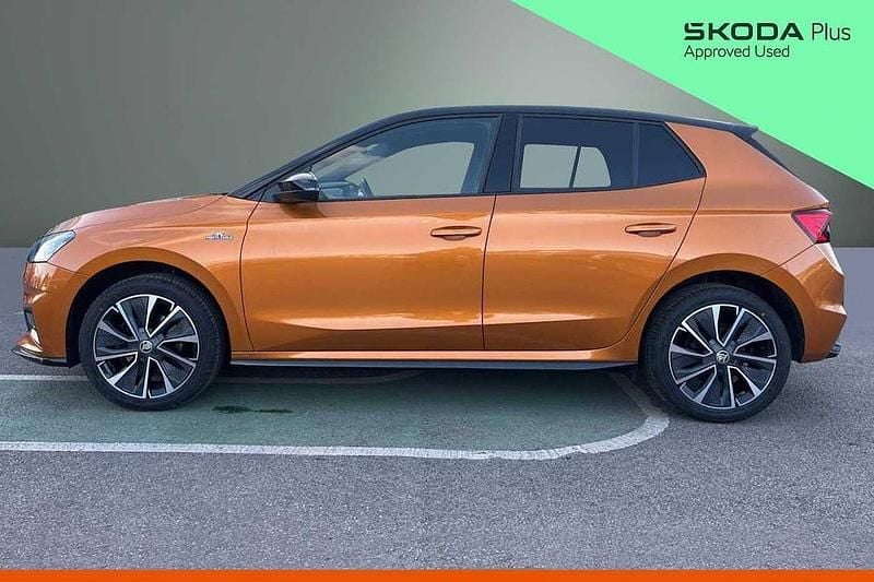 Used Skoda 110 R Monte Carlo 81 HP (59 kW) 2024 Phoenix orange metallic body / black magic pearl effect roof Hatchback