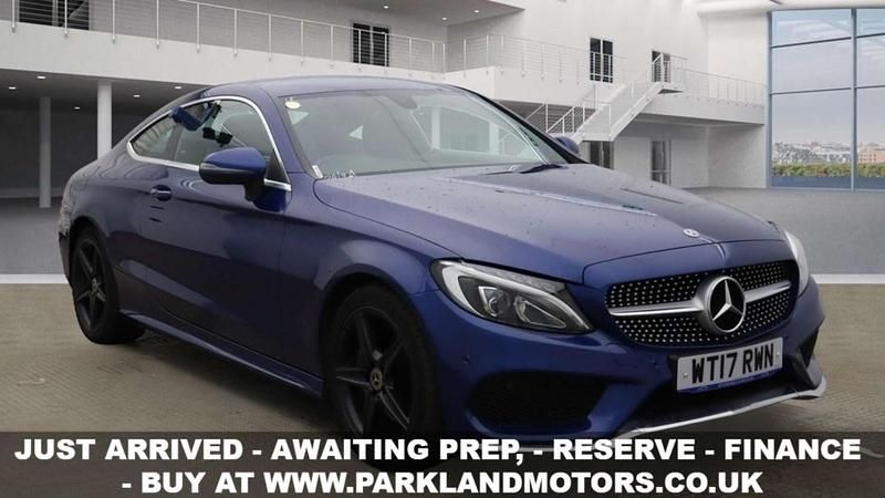Blue Used 2017 Mercedes C220 AMG line Coupe | £12,495 (Fair price) - Image 1/3