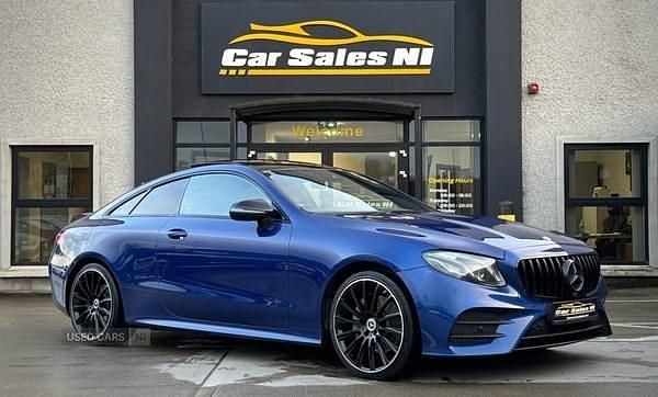 Blue Used 2020 Mercedes E300 AMG line Coupe | £19,900 (Super price) - Image 1/4