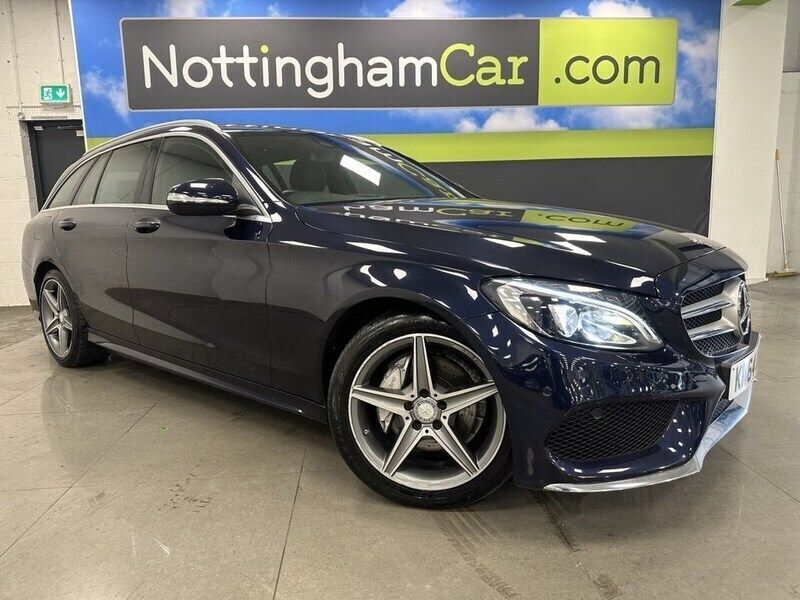 Blue Used 2014 Mercedes C220 AMG line Estate | £13,995 (A bit pricey) - Image 1/2