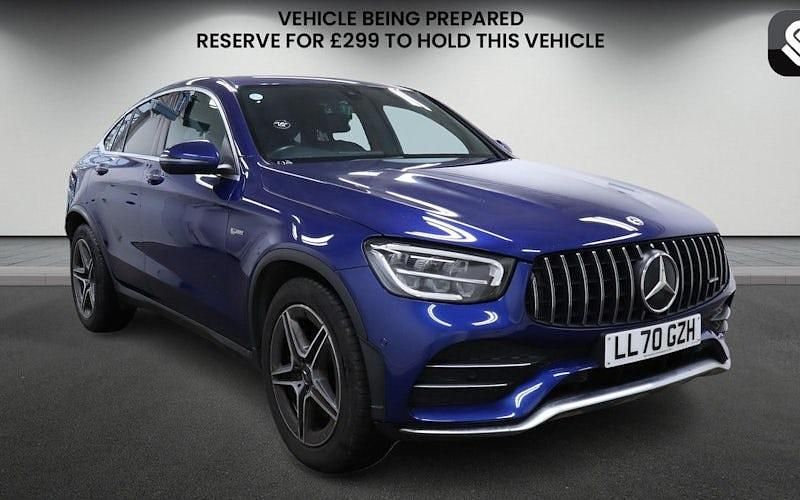 Used Mercedes GLC43 AMG AMG 390 HP (286 kW) 2020 Brilliant blue Coupe